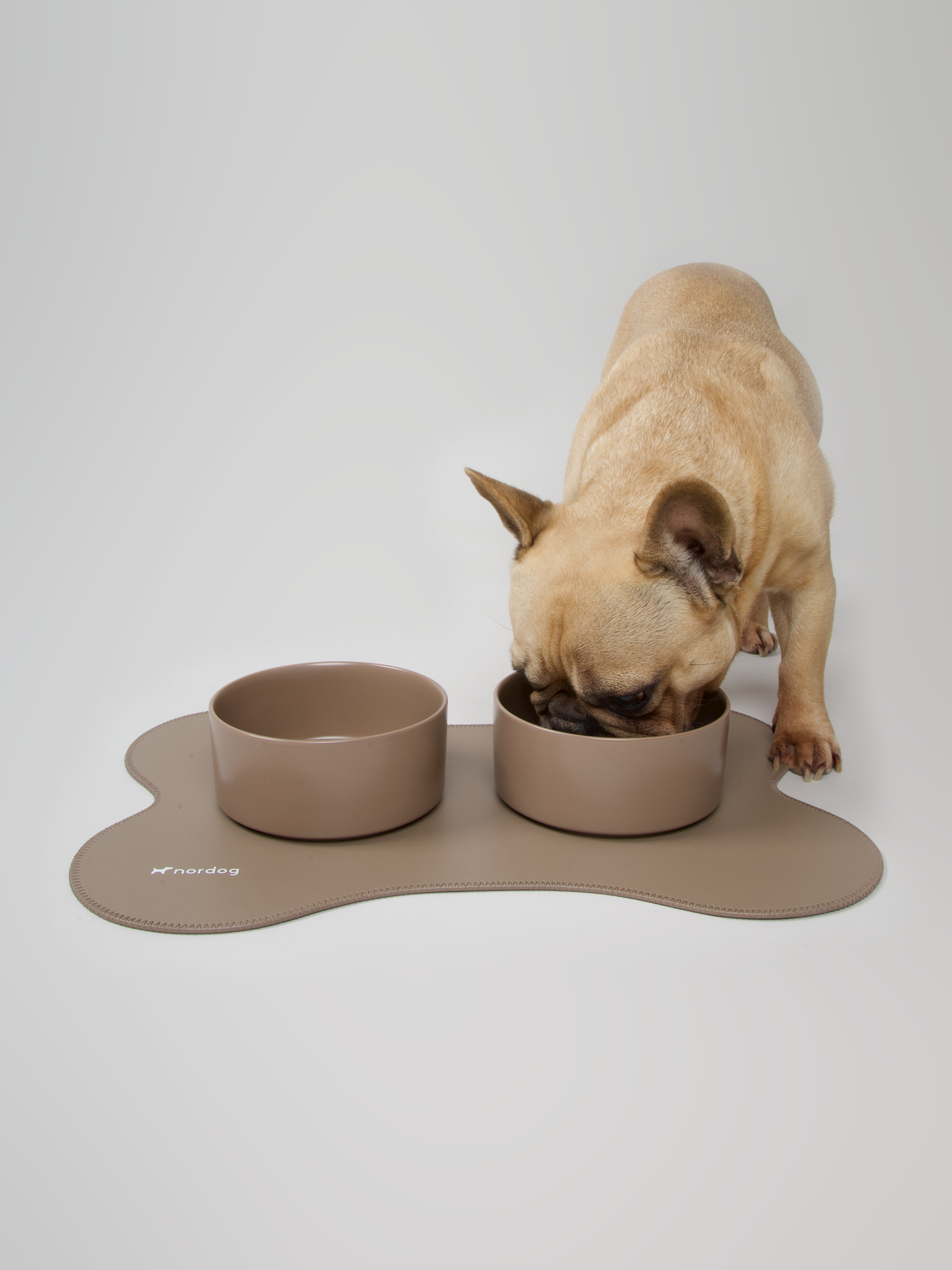 Oli ceramic dog bowl in cacao
