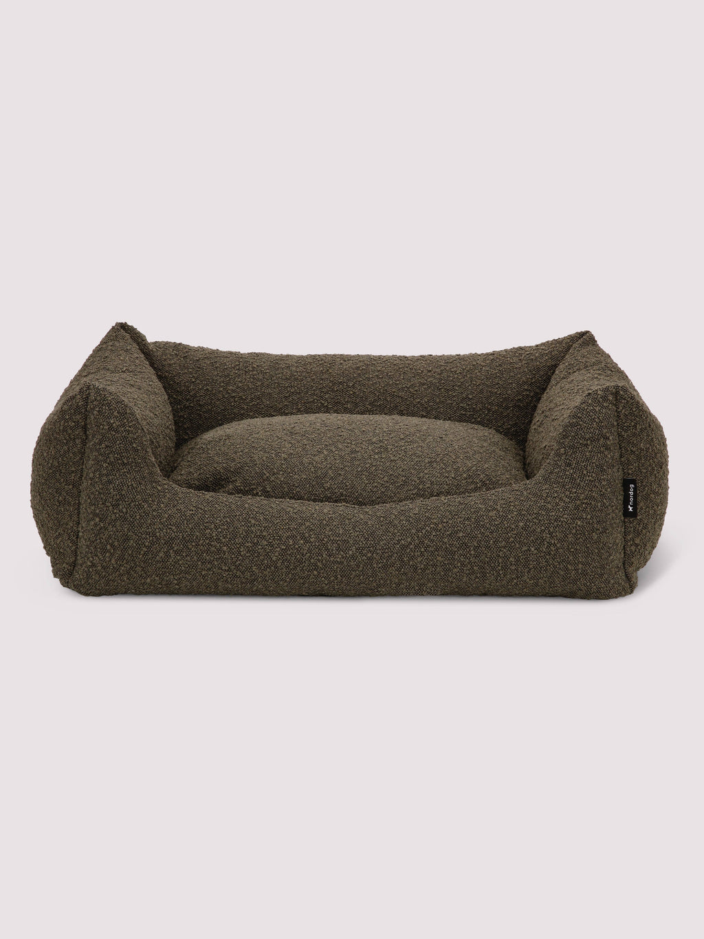 Billy bouclé dog bed in mocca