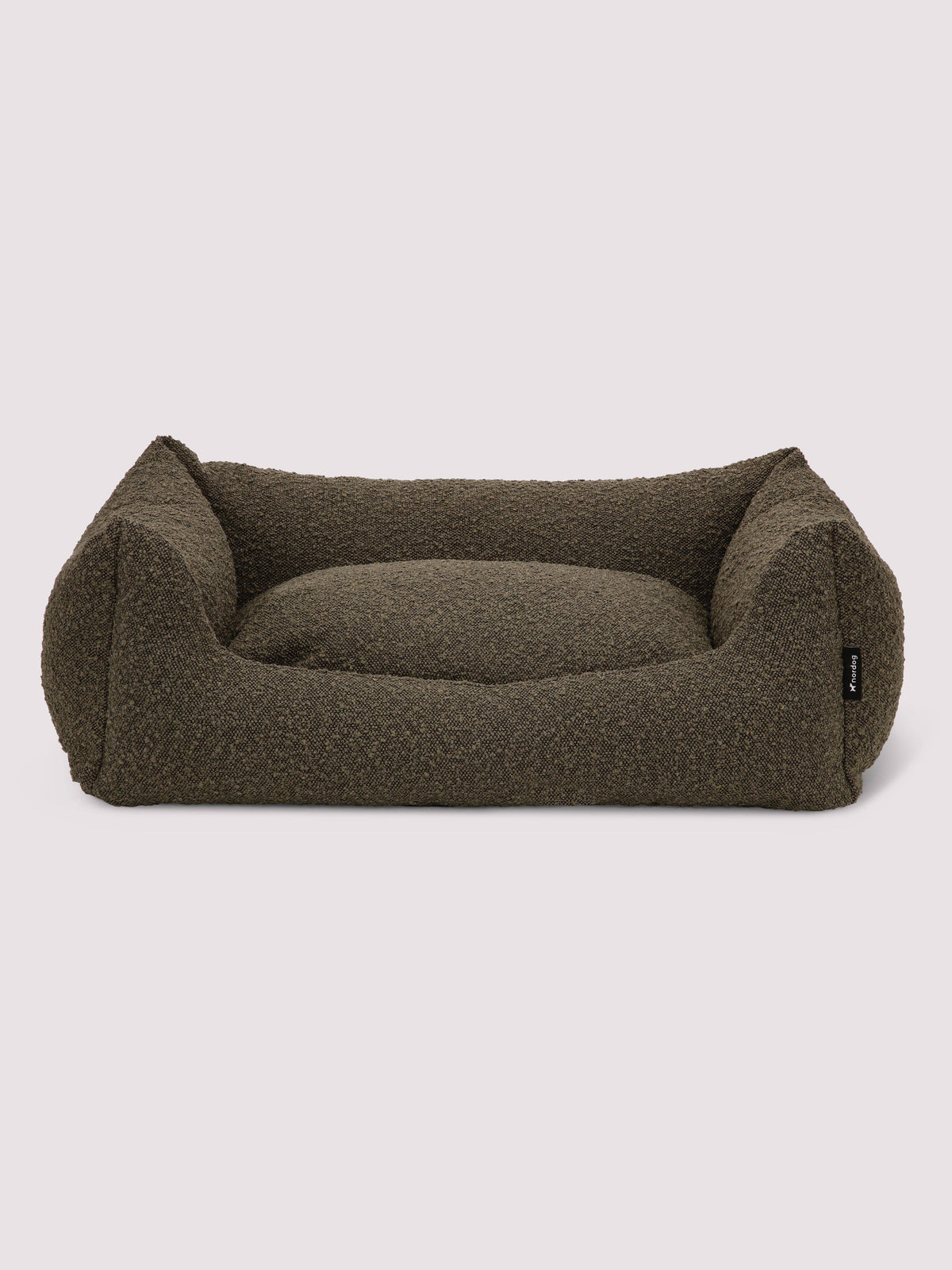 Billy bouclé dog bed in mocca