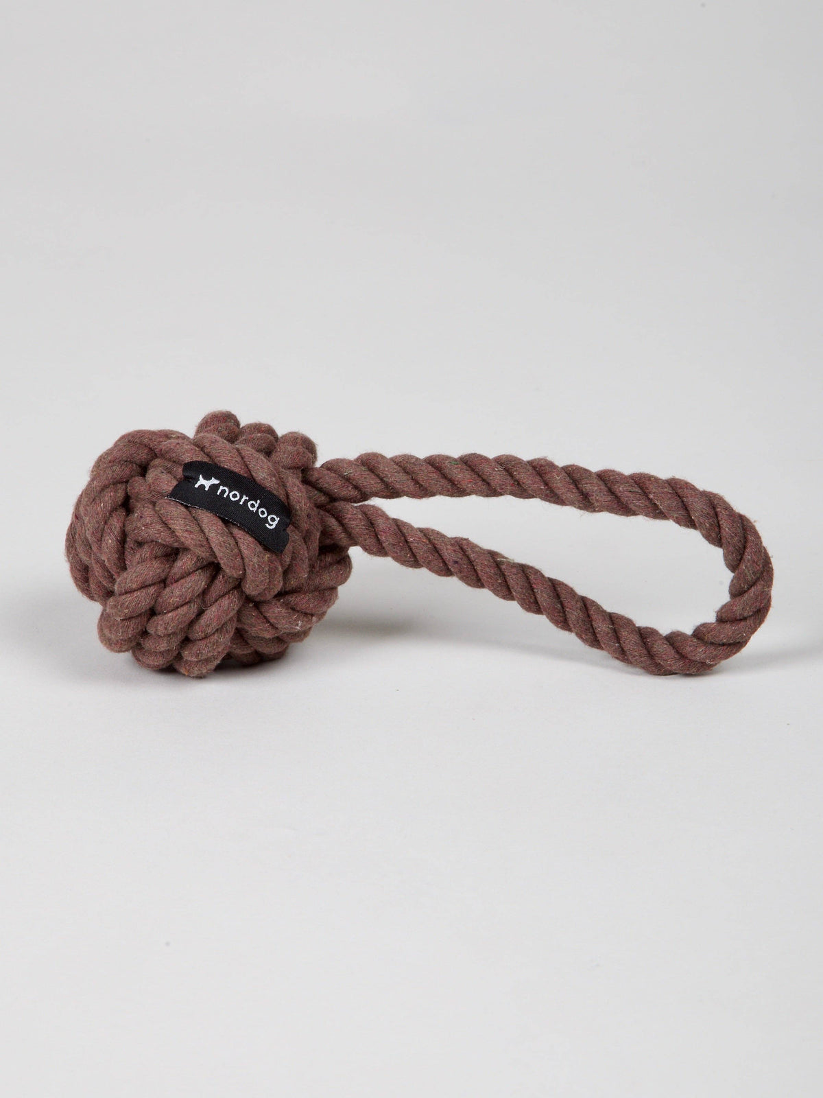 Nordog rope dog toy in choco