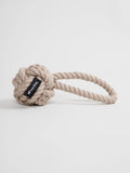 Nordog rope dog toy in taupe