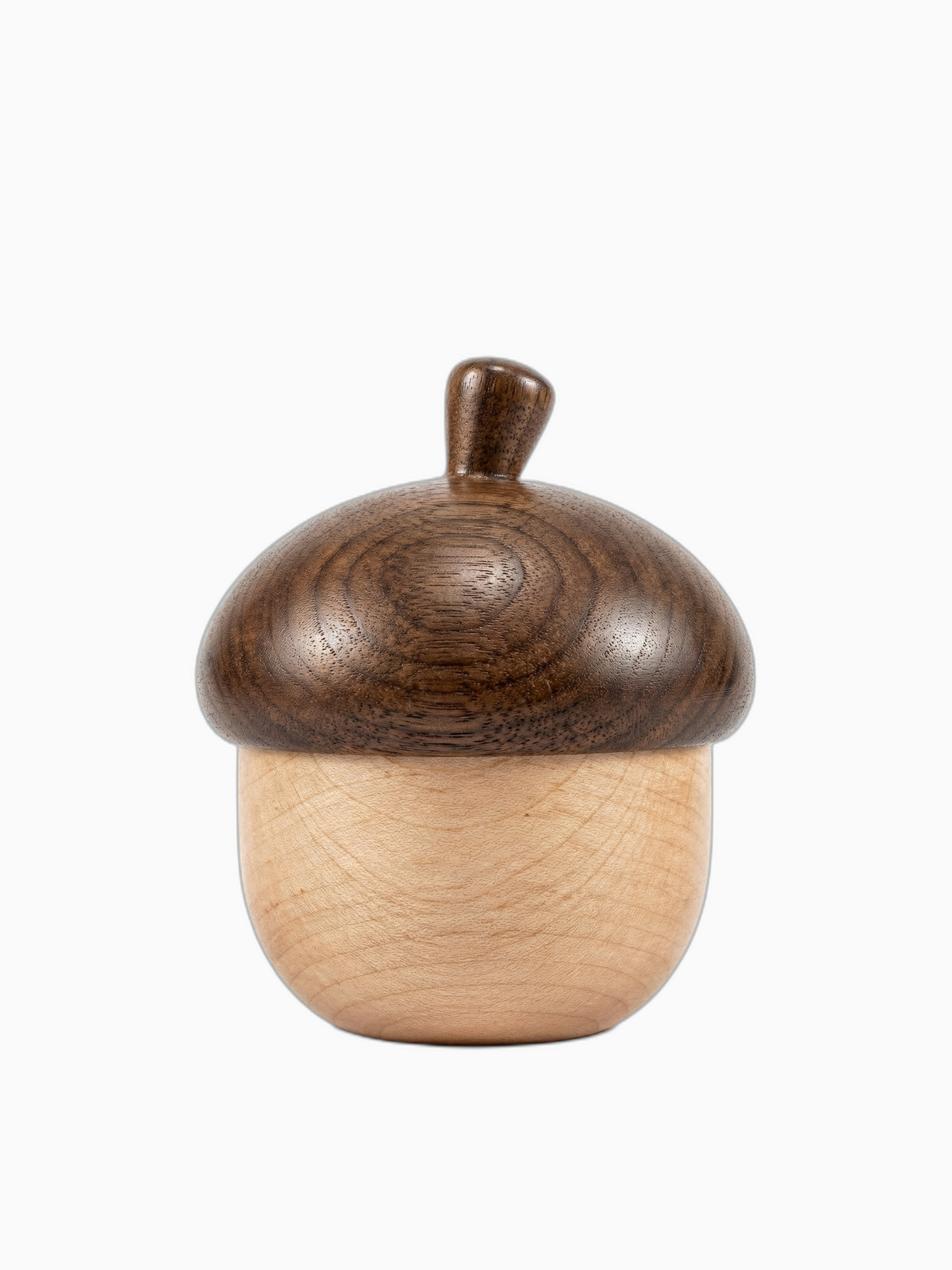 Acorn-shaped memorial keepsake urn for pets